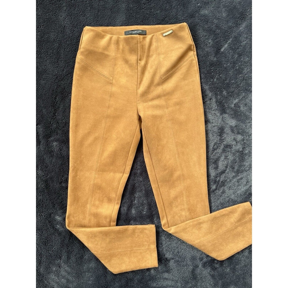 Marc New York Faux Suede Legging Pants Brown Windsor‎ Tan Size XS EUC